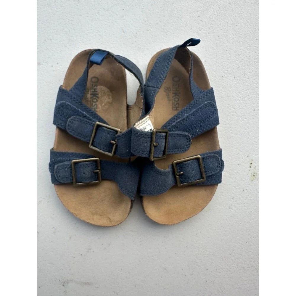 OshKosh B'gosh Bruno Toddler Boys Hook Loop Straps Contoured Footbed Sandals 9M